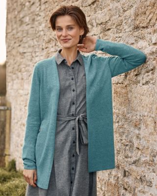 Easy Cashmere Open Cardigan | Garnet Hill
