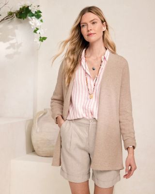 Easy Cashmere Open Cardigan