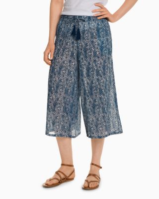 Cropped Gauze Palazzo Pants Hill
