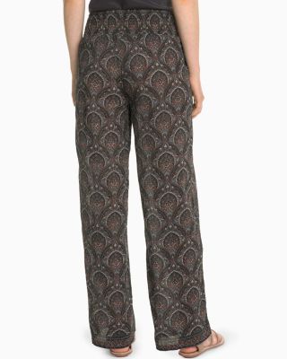 Wide-Leg Gauze Pants | Garnet Hill