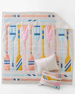 Hable Oars Quilt | Garnet Hill