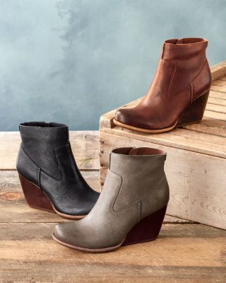 Kork-Ease® Michelle Wedge Boots | Garnet Hill