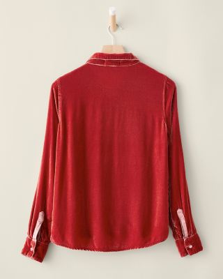 CP Shades Romy Velvet Shirt | Garnet Hill