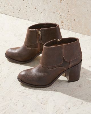 Trask Teri Fold Over Ankle Boots