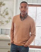 Men's Washable Cashmere V-Neck Sweater