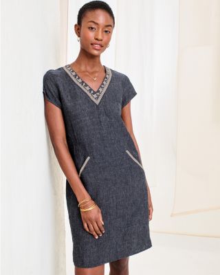 Garnet hill sale linen dress