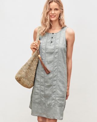 garnet hill linen dress