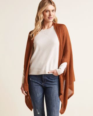 cashmere and cotton travel wrap