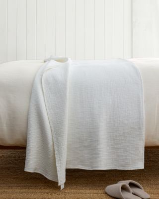 Isa Stonewashed Organic Cotton Blanket and Throw