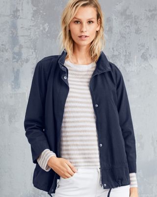 EILEEN FISHER Organic-Linen Striped Sweater | Garnet Hill