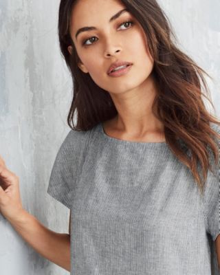 EILEEN FISHER Hemp & Organic Cotton Shift Dress | Garnet Hill