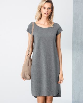 Straight-fit organic cotton T-shirt dress