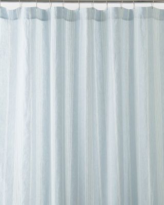 Stripe Relaxed Linen Shower Curtain Garnet Hill