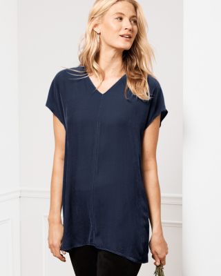 eileen fisher velvet tunic top