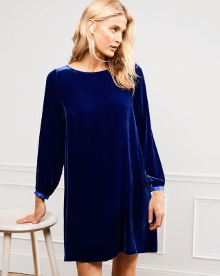 Velvet Crew Neck Dress