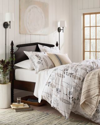 Garnet Hill ガーネットヒルのコットンレースのランチョンマット Signature High Line Floral Flannel Sheet Set | Garnet Hill