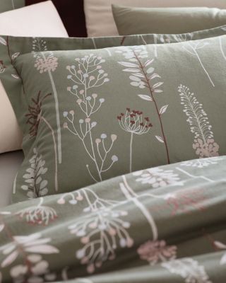 Signature High Line Floral Flannel Duvet Cover | Garnet Hill