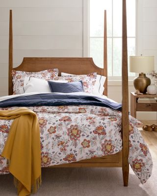 Wrinkle-Resistant Jardin Floral Sateen Cases | Garnet Hill