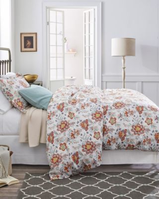 Wrinkle-Resistant Jardin Floral Sateen Bedding | Garnet Hill