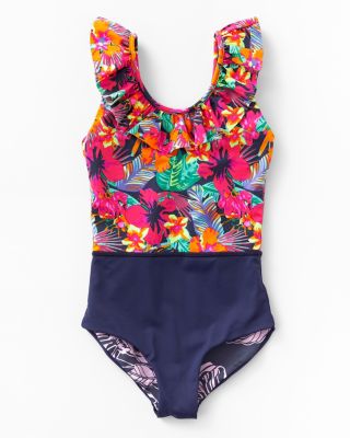 Girls Maaji Ruffle One Piece Swimsuit Garnet Hill