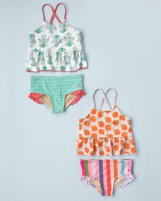 Girls' Ruffle Tankini by Pink Chicken Garnet Hill