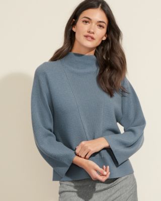 Cashmere Mock-Neck Sweater