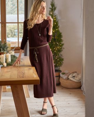 Long Sleeve Midi Sweater Dress