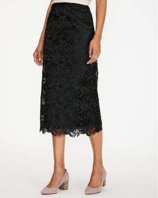 Easy Lace Midi Skirt | Garnet Hill