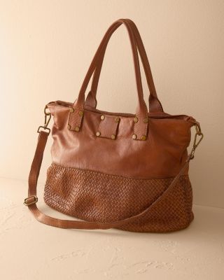 Ida leather tote bag