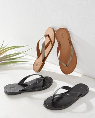 frye flip flops