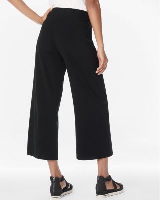 EILEEN FISHER Stretch-Cotton-Jersey Wide-Leg Cropped Pants