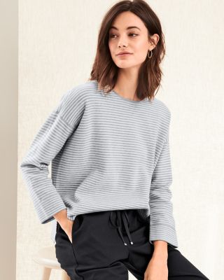 Eileen fisher striped store top