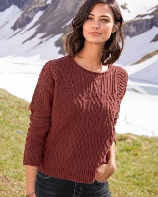 Cropped Boxy Patchwork Sweater | Garnet Hill