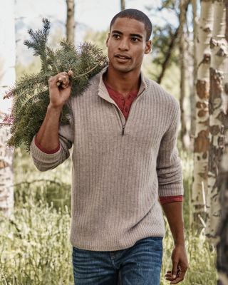 Men's Ribbed Cashmere