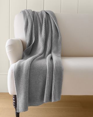 Twisted Rib Cashmere Throw Garnet Hill