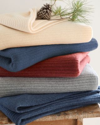 Cotton cashmere online throw