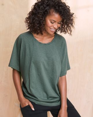 Draped Batwing Tee | Garnet Hill