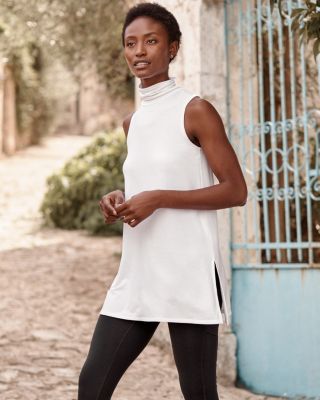 Mock-Neck Tunic | Garnet Hill