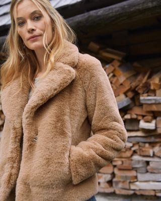 Soia & Kyo Emanuela Faux-Fur Jacket | Garnet Hill