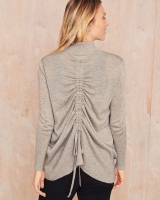 Cinched-Back Cardigan | Garnet Hill