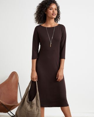 Eileen fisher jersey store midi dress