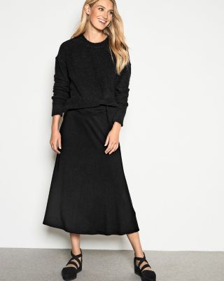 EILEEN FISHER Fine TENCEL-Jersey Midi Flare Skirt - Regular | Garnet Hill