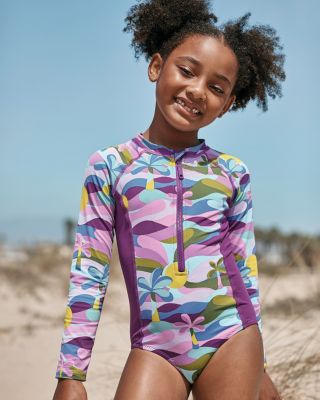 Girls one store piece rashguard