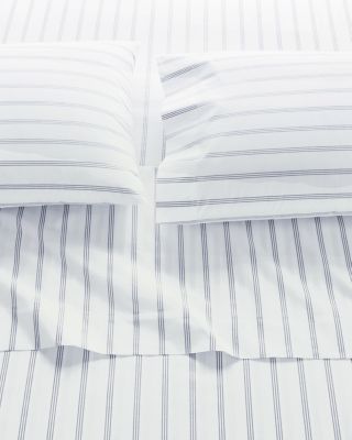 Siesta Patterned Organic-Cotton Percale Sheets | Garnet Hill