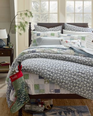 Siesta Patterned Organic-Cotton Percale Sheets | Garnet Hill