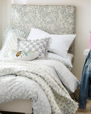 Siesta Patterned Organic-Cotton Percale Sheets | Garnet Hill