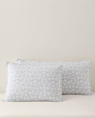 Luna Floral Siesta Organic-Cotton Percale Duvet Cover