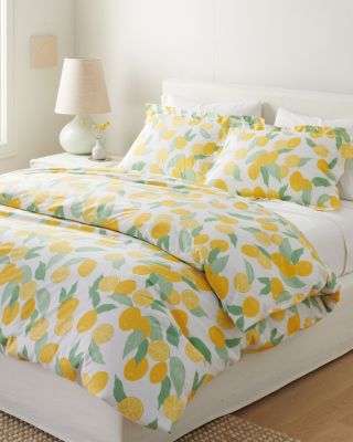 Lemons OrganicCotton Percale Duvet Cover Hill