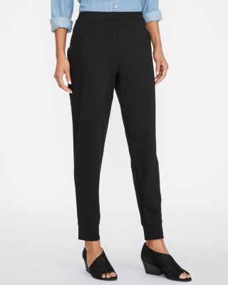 EILEEN FISHER Cotton-Stretch-Jersey Ankle Pants | Garnet Hill