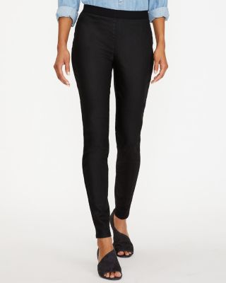 EILEEN FISHER Coated Organic Cotton Denim Leggings